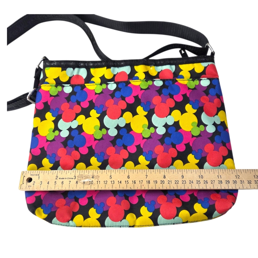 Disney Parks Mouse Icons Crossbody Bag Handbag Purse  Multicolred Black Mickey - Picture 13 of 16